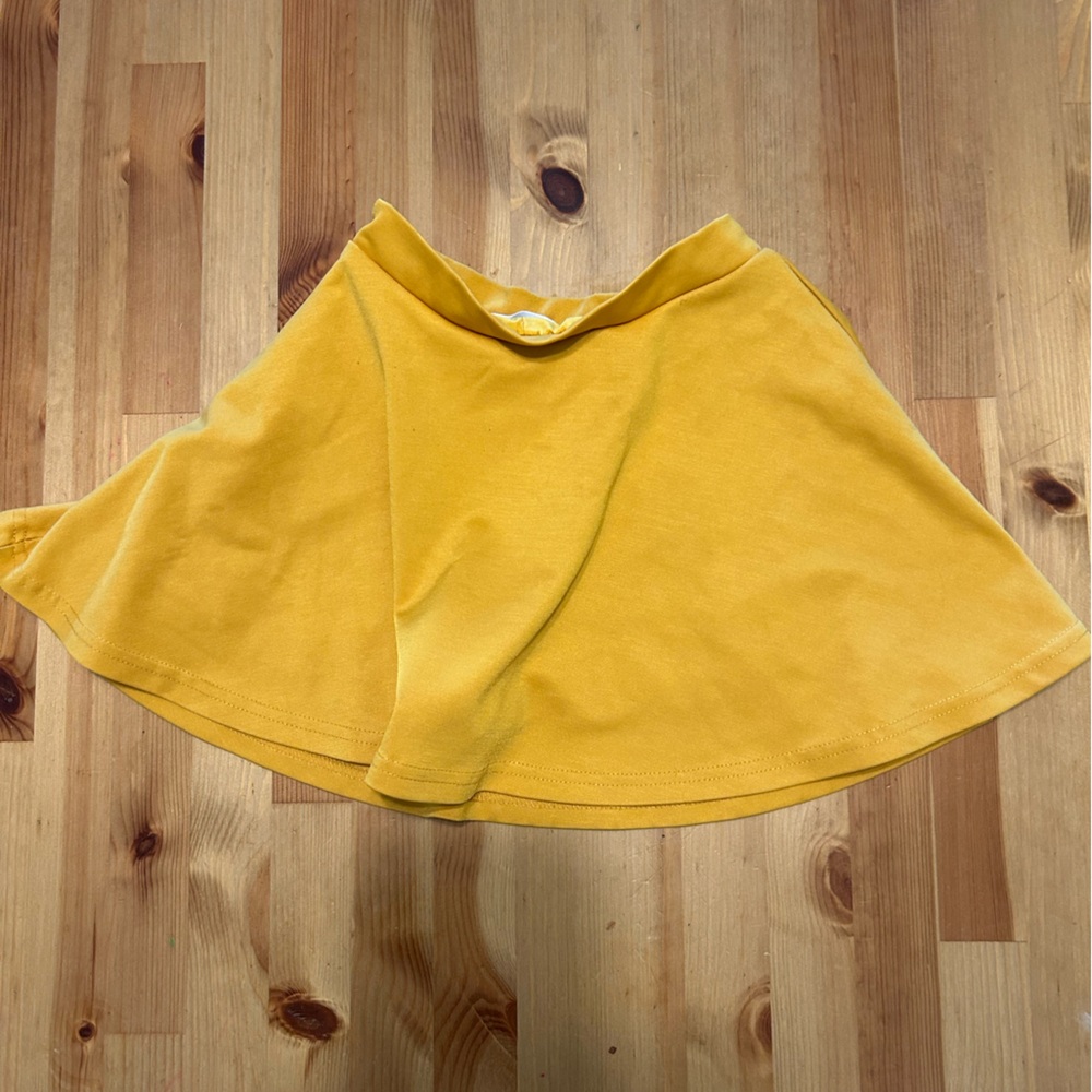 Bright Yellow Skater Skirt
